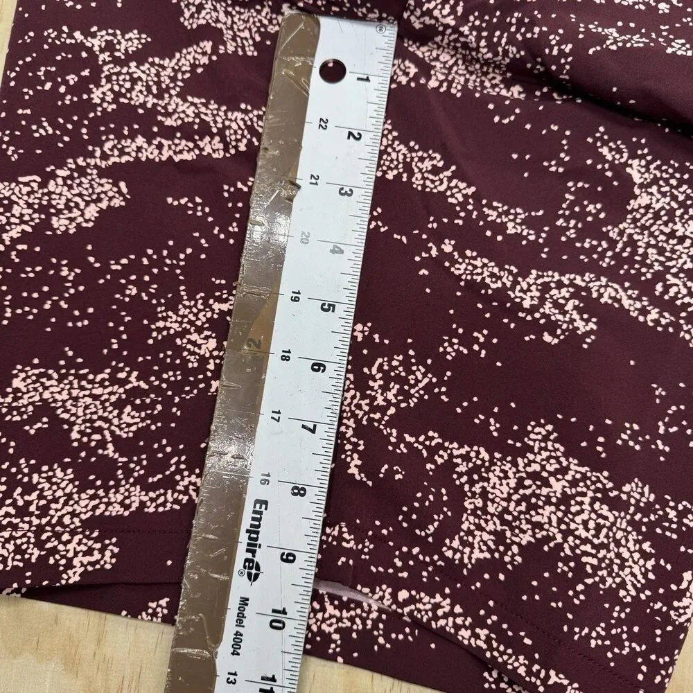 NEW Under Armour Golf Shorts Mens UA Printed sz 38 Maroon 1377303 600